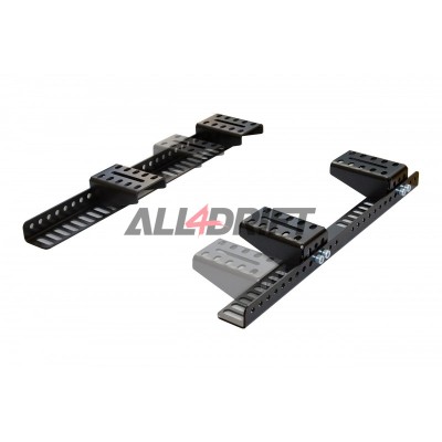 Soportes bajos para asientos de carreras con montaje inferior