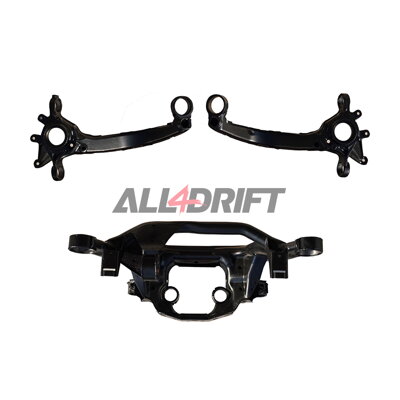 Soporte del eje y Brazos longitudinales BMW E36 reforzados + silentblocks