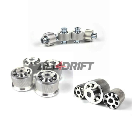 Soporte del eje y brazos longitudinales BMW E46 reforzados + silentblocks / Rótulas Uniball