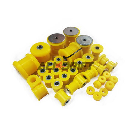 Juego completo (delantero + trasero) de Silentblocks de poliuretano para el eje Sport Nissan 200SX S13/S14