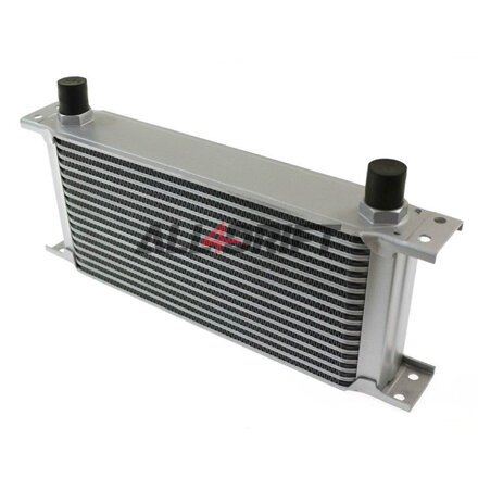 Enfriador de Aceite de Alto Rendimiento, 16 Filas, 260x125x50mm AN8 Plateado