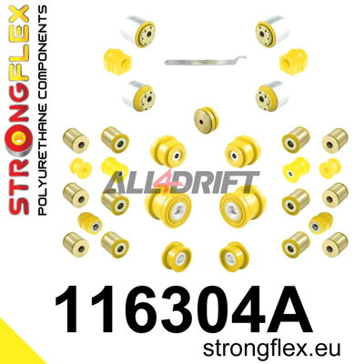 116304A Kit completo de silentblocks de poliuretano para la suspensión SPORT - Mercedes W209 (02-10)