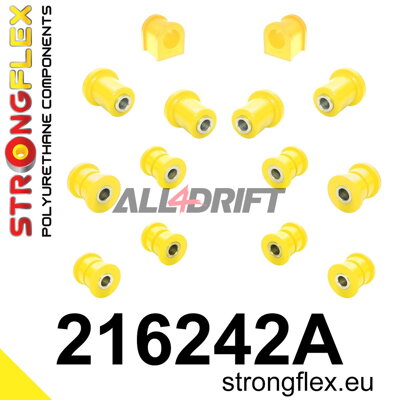 216242A: Kit de casquillos de suspensión trasera SPORT - Toyota V (92-96) X90