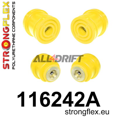 116242A Kit de silentblocks del subchasis trasero SPORT - Mercedes W210 4MATIC