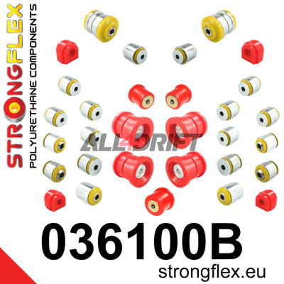 036100B Kit Completo de Silentblocks de Poliuretano para Ejes BMW X3 / X4