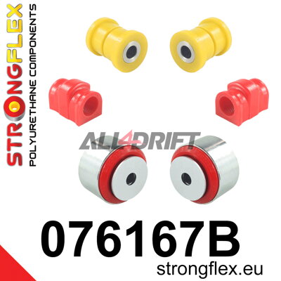 076167B Kit de casquillos del eje delantero Ford Fiesta / Puma