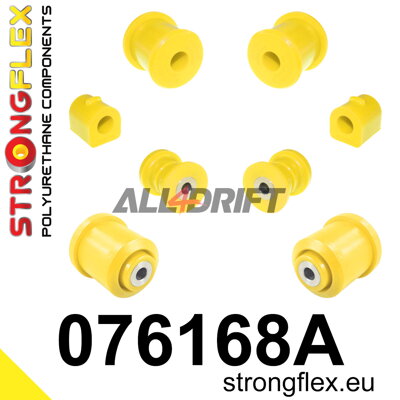 076168A Kit de Silentblocks del Eje Delantero y Subchasis Trasero SPORT Ford / Mazda