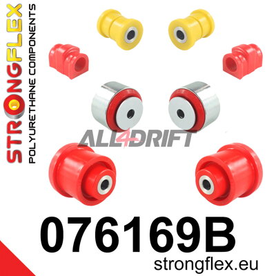 076169B Kit de Silentblocks para el Eje Delantero y el Subchasis Trasero Ford Fiesta / Puma