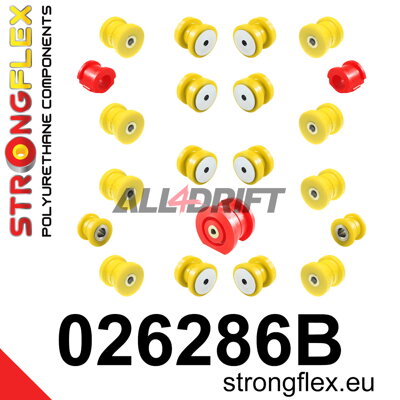 026286B Kit Completo de Silentblocks de Poliuretano para Ejes Audi