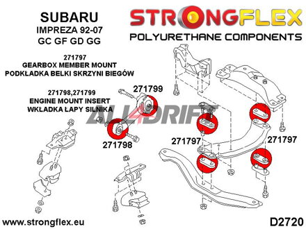 271798B Silentblock tirante del motor - Saab 9-2X (04-06)