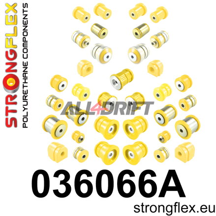 036066A Kit completo de silentblocks de poliuretano para el eje SPORT - BMW F10 (10-17) Sedán xDrive