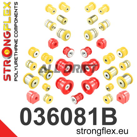 036081B Kit completo de silentblocks de poliuretano para ejes - BMW F01 / F02 RWD