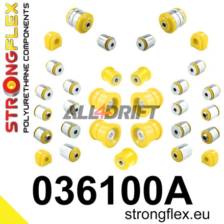 036100A Kit Completo de Silentblocks de Poliuretano para Ejes SPORT BMW X3 / X4