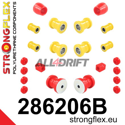 286206B Kit de Silentblocks para el Eje Trasero Datsun / Nissan