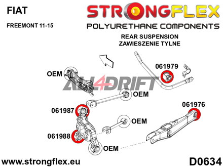 061988A Casquillo inferior del buje trasero 53mm SPORT - Fiat Freemont (11-15)