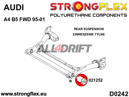 021252A Silentblock del eje trasero SPORT Audi A4 B5