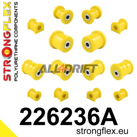 226236A Kit completo de silentblocks de suspensión SPORT - Volkswagen T5 (03-15) Caravelle, Multivan, Transporter