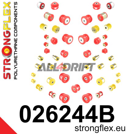 026244B Kit completo de Silentblocks de poliuretano para suspensión Audi A8 / S8