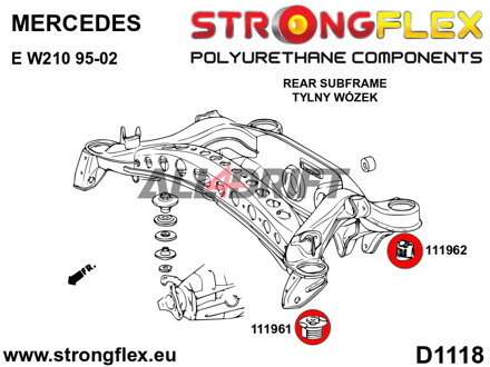 116244B Kit Completo de Casquillos de Suspensión - Mercedes W210 4MATIC