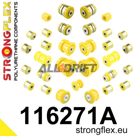 116271A Kit completo de Silentblocks de poliuretano SPORT - Mercedes W204 4MATIC