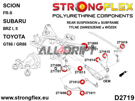 271616A Silentblock de la barra estabilizadora trasera SPORT - Subaru III (09-13) SH