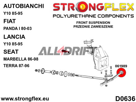 061989B Casquillo interior del brazo de suspensión delantero
