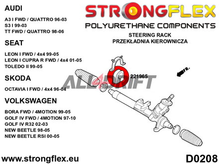 226121B Kit Completo de Silentblocks para Ejes Audi / Seat / Škoda / VW