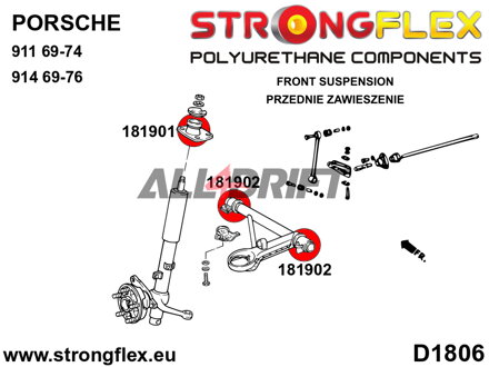181901B Soportes superiores de amortiguador delantero - Porsche 911 (74-89)