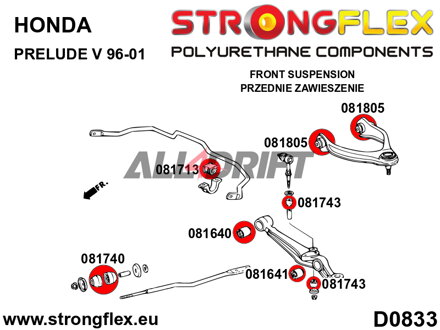 081641B: Casquillo exterior del brazo inferior delantero - Honda VI (98-02)