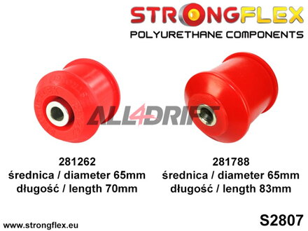 286204B Kit Completo de Silentblocks del Eje R33 R34 AWD - Nissan R33 (93-98) AWD