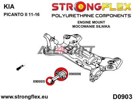 090005B Silentblock soporte de la transmisión Hyundai / Kia