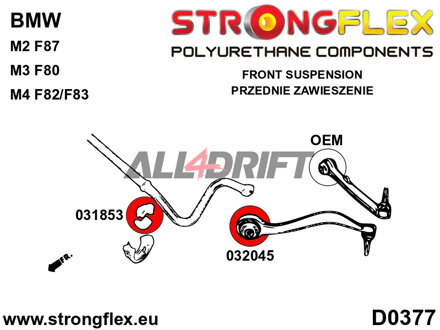 031853A Silentblock de la barra estabilizadora Delantera SPORT BMW
