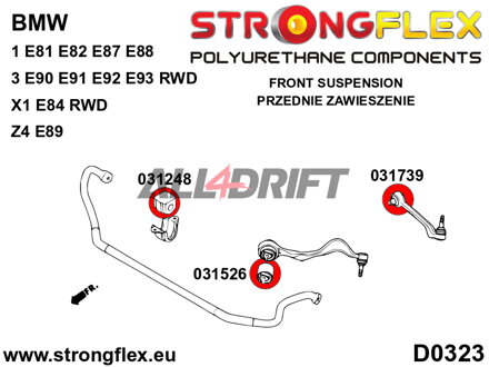 031526A Casquillo de trapecio SPORT BMW